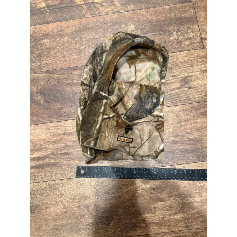 Sports Afield‎ Camo Fleece Balaclava Hunting Face Mask Hood Woodland Camouflage